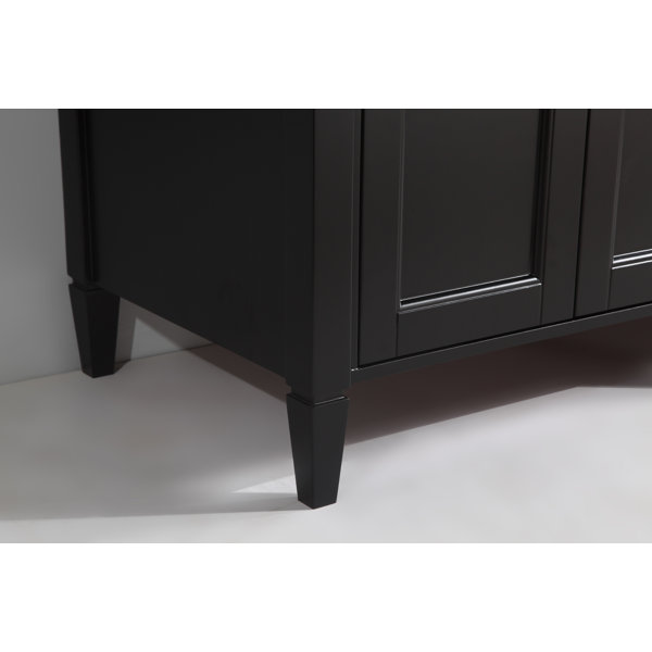 Gracie Oaks Lachine 24'' Single Bathroom Vanity with Carrara Marble Top